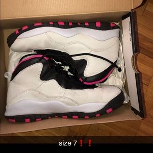 Jordan Shoes - White and Vivid Pink 10’s Jordan Shoes - White and Vivid Pink 10’s